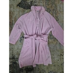 Hotel Spa Collection Pink Bathrobe One Size Womens Fleece